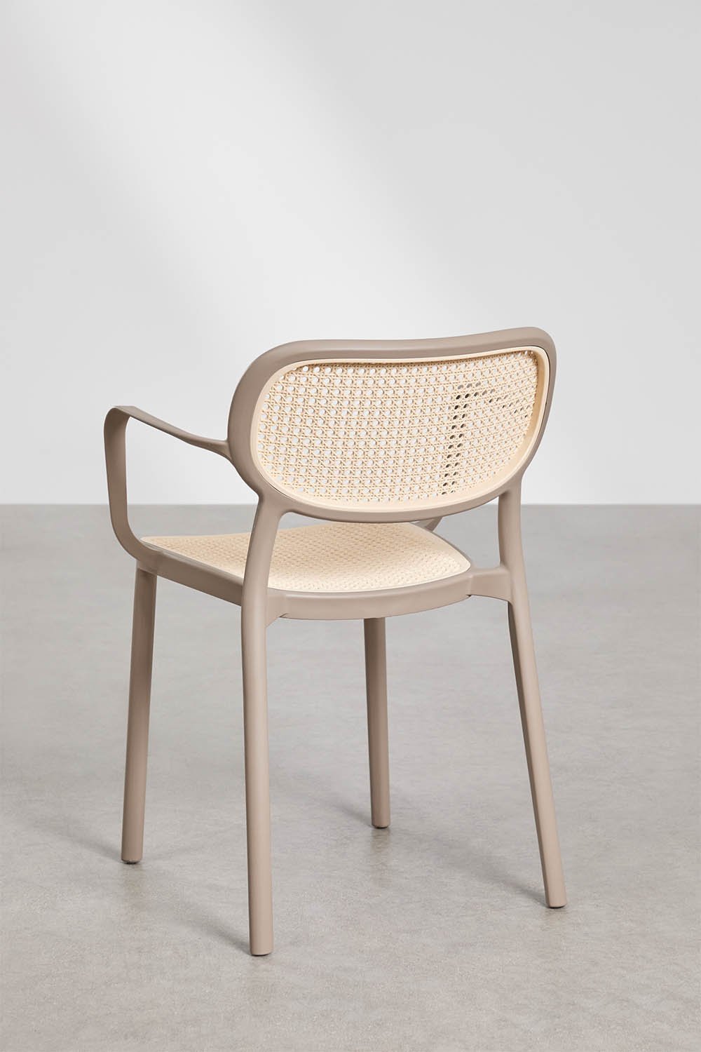 Stackable garden chair with polypropylene armrests Omara, gallery image 5