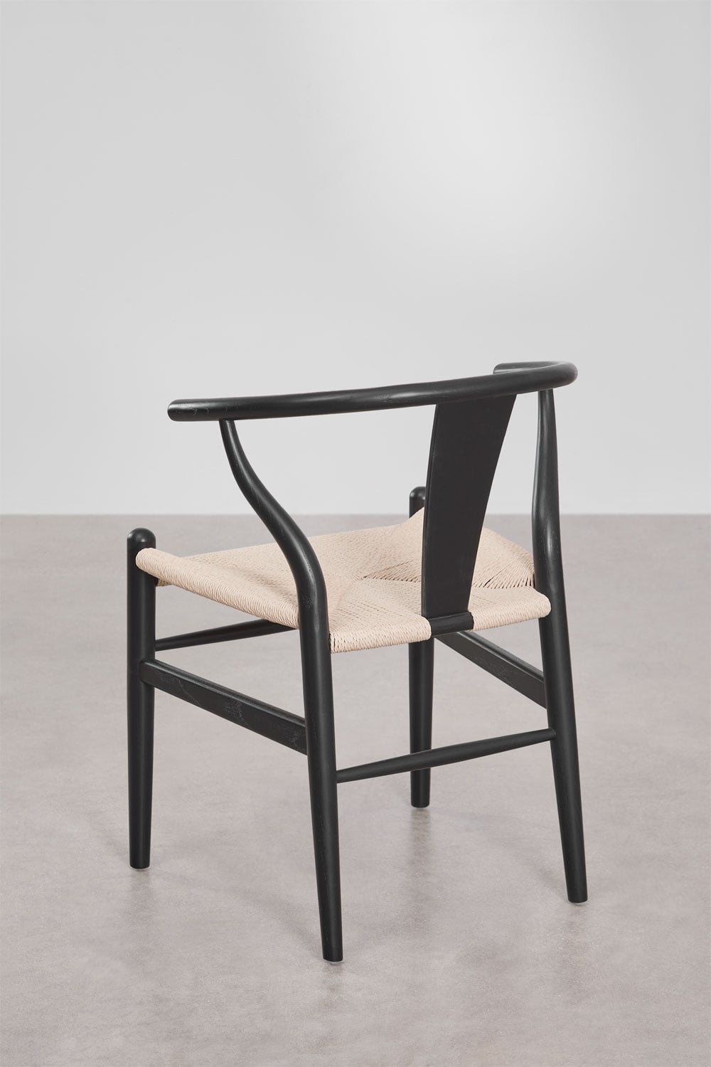 Pack of 4 dining chairs in elm wood Uish Edition, gallery image 5