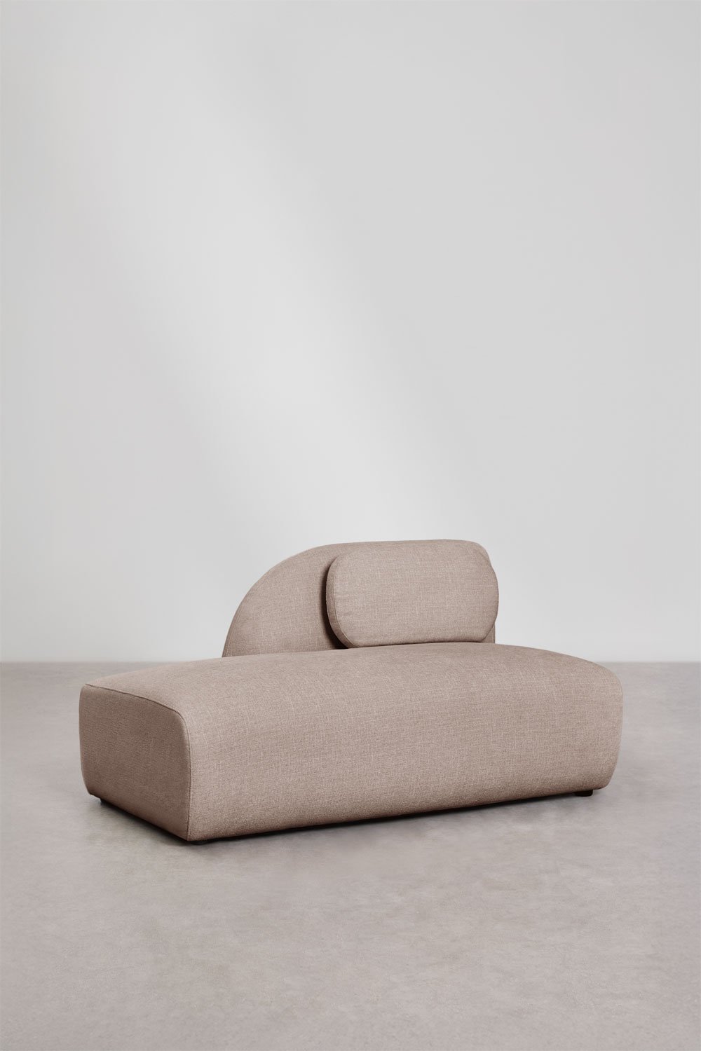 Left chaise module for Coquette modular sofa in chenille, gallery image 1