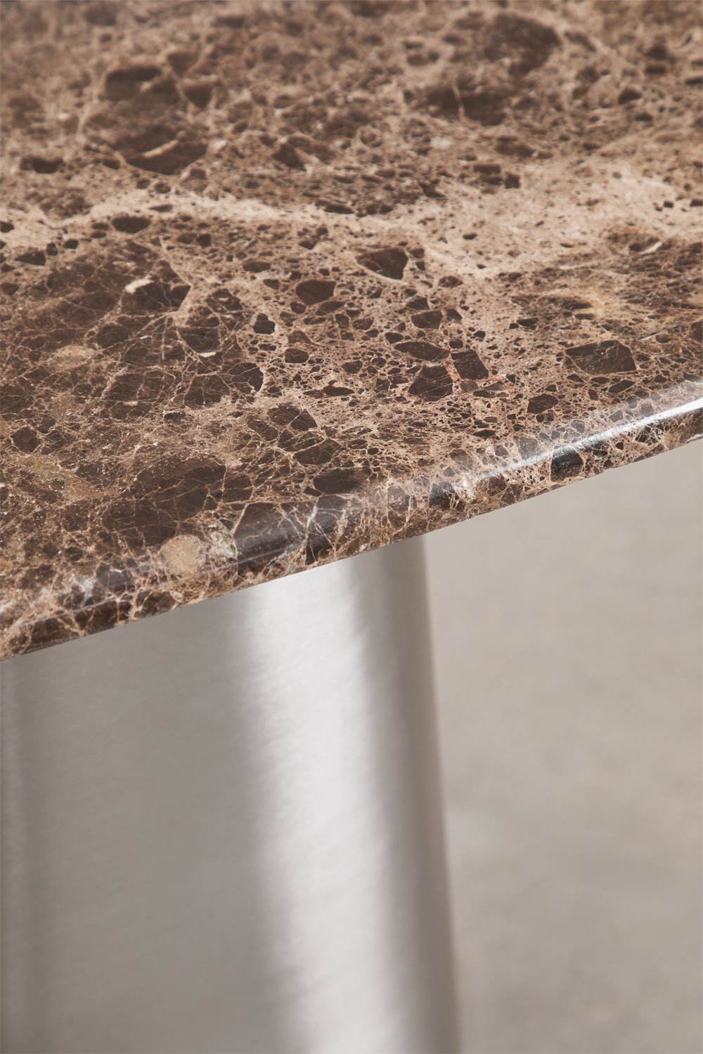 Moreila 120x40 cm natural stone and stainless steel hallway console table, gallery image 8