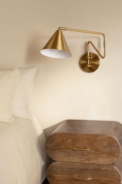 Fleka metallic wall sconce