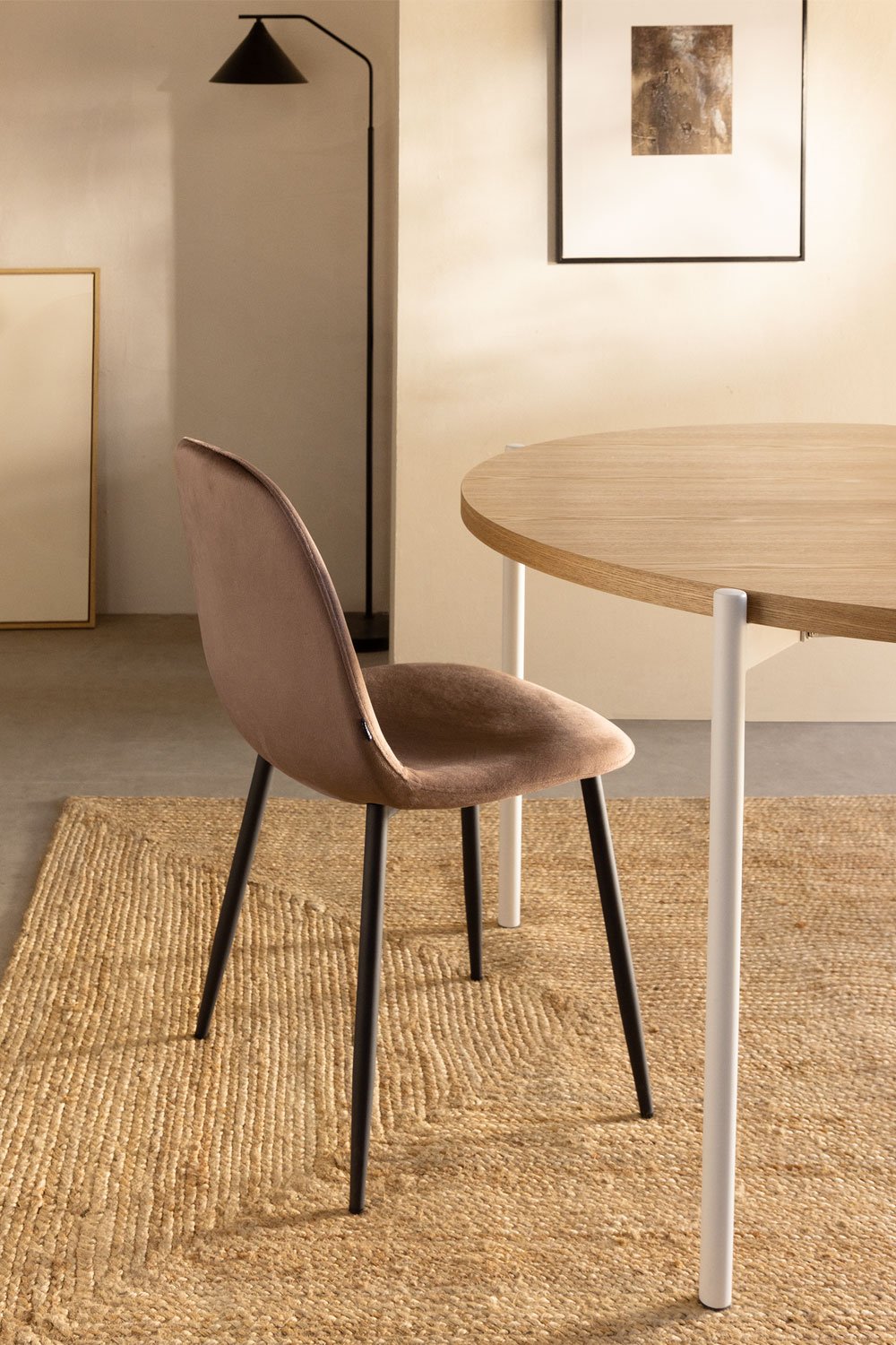 Pack of 2 Glamm dining chairs, gallery image 1