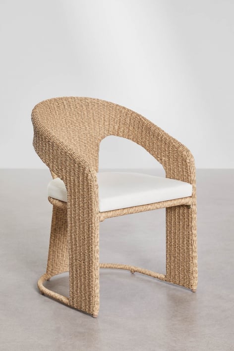 Omarel synthetic rattan dining chair