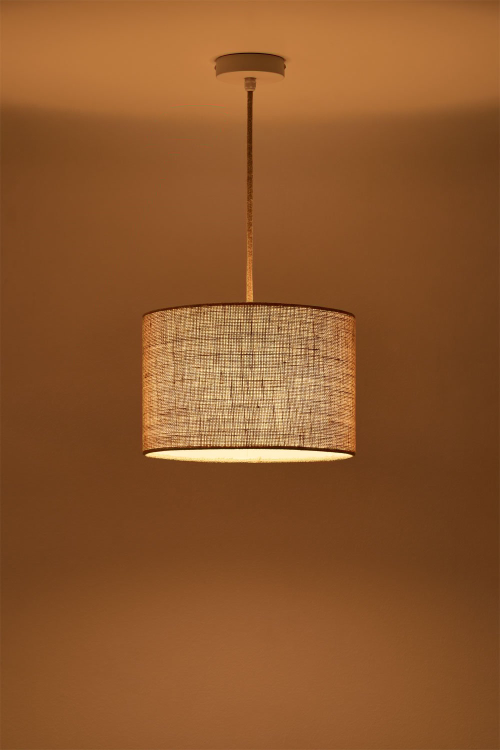 Arlina fabric pendant ceiling lamp, gallery image 2