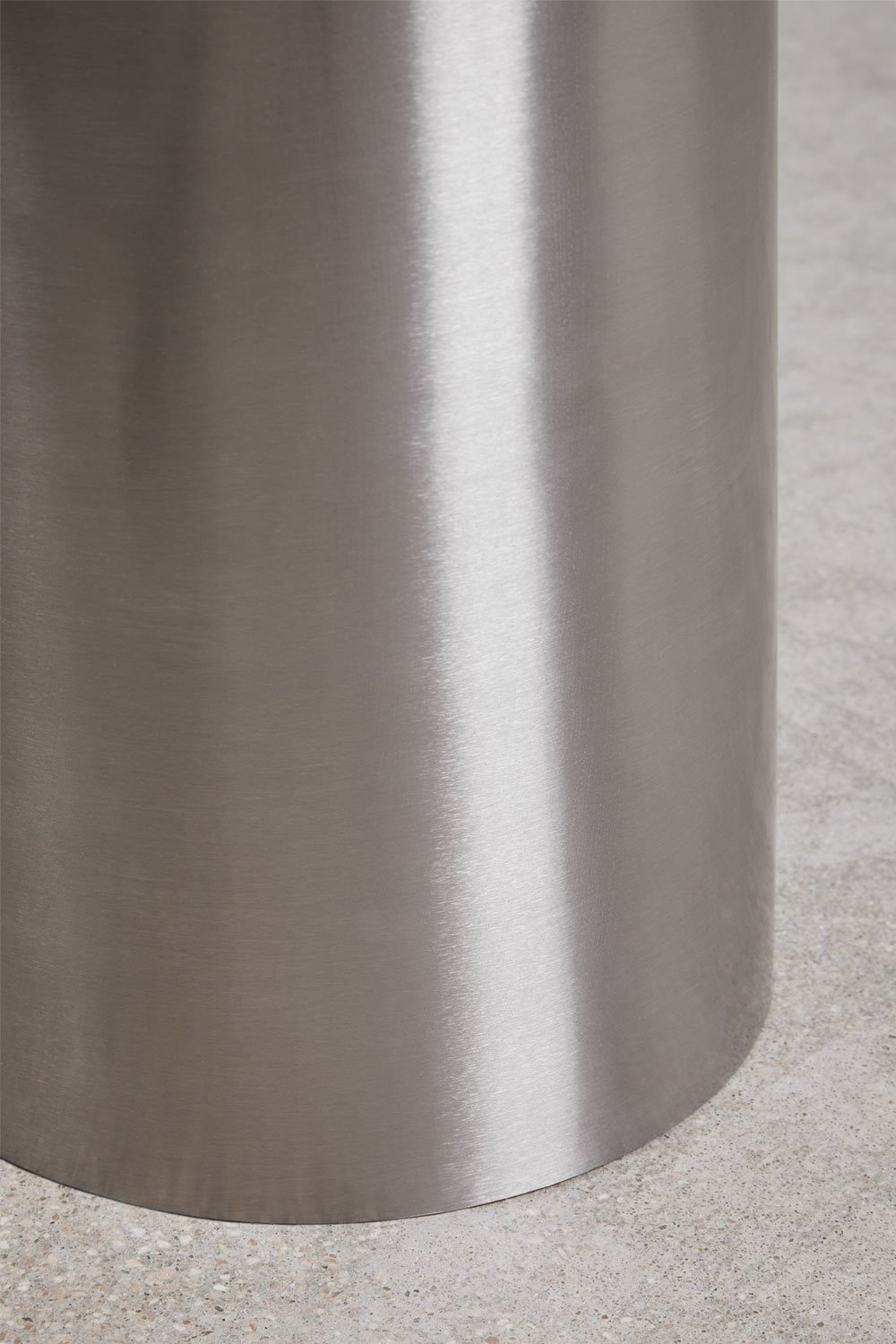 Fertrix nightstand in travertine and stainless steel, gallery image 3