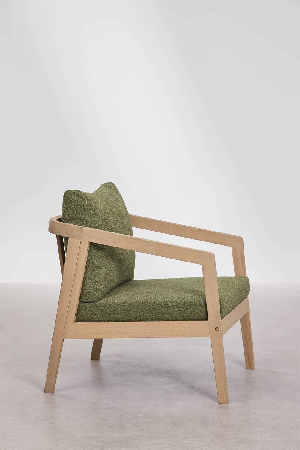 Pack of 2 garden armchairs in acacia wood Kaela, gallery image 6