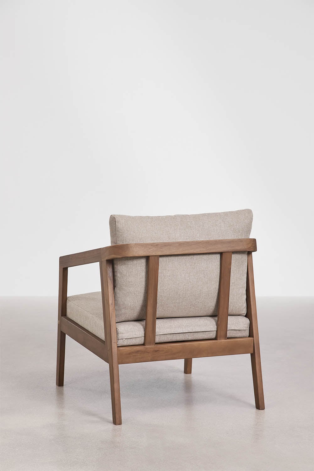Pack of 2 armchairs in acacia wood Kaela, gallery image 3