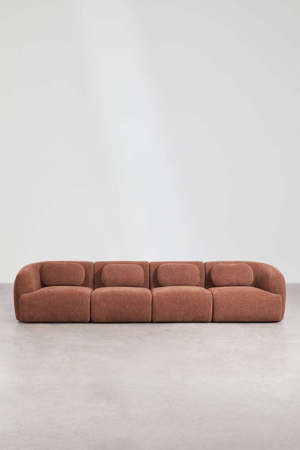 4-piece modular sofa in Coquette chenille, gallery image 5