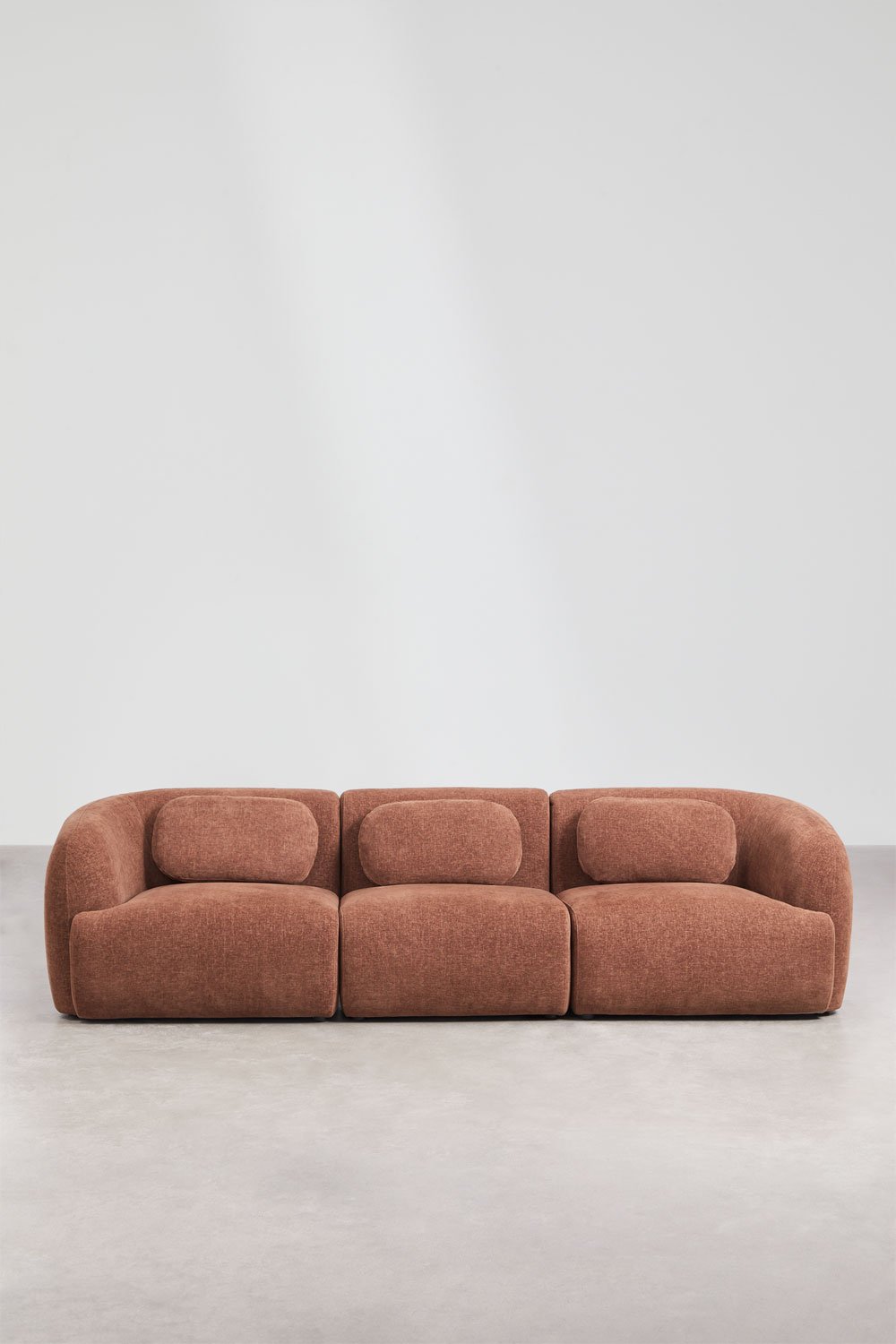3-piece modular sofa in Coquette chenille, gallery image 5