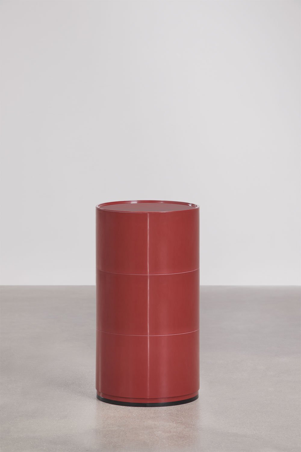 Pack of 2 round bedside tables Ø30 cm with shelves Babel, gallery image 5