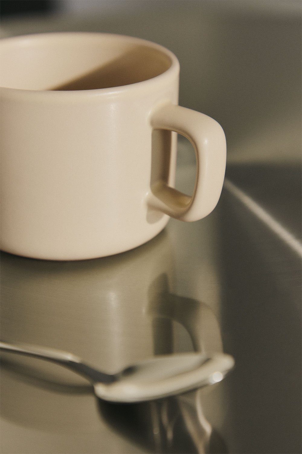 Pack of 2 coffee cups 26 cl with stoneware saucer Sillex, gallery image 2