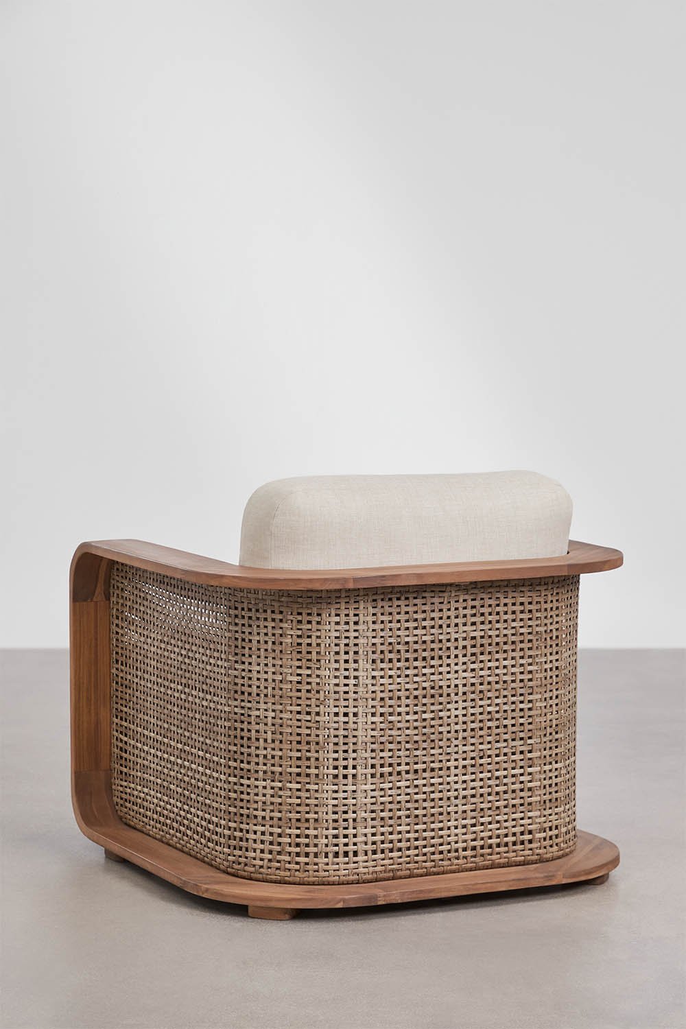 Noira acacia wood garden armchair, gallery image 4