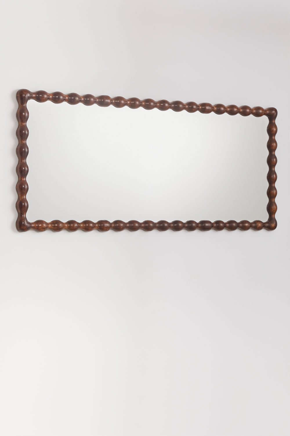 Rectangular wall mirror in Tessaia mango wood, gallery image 4