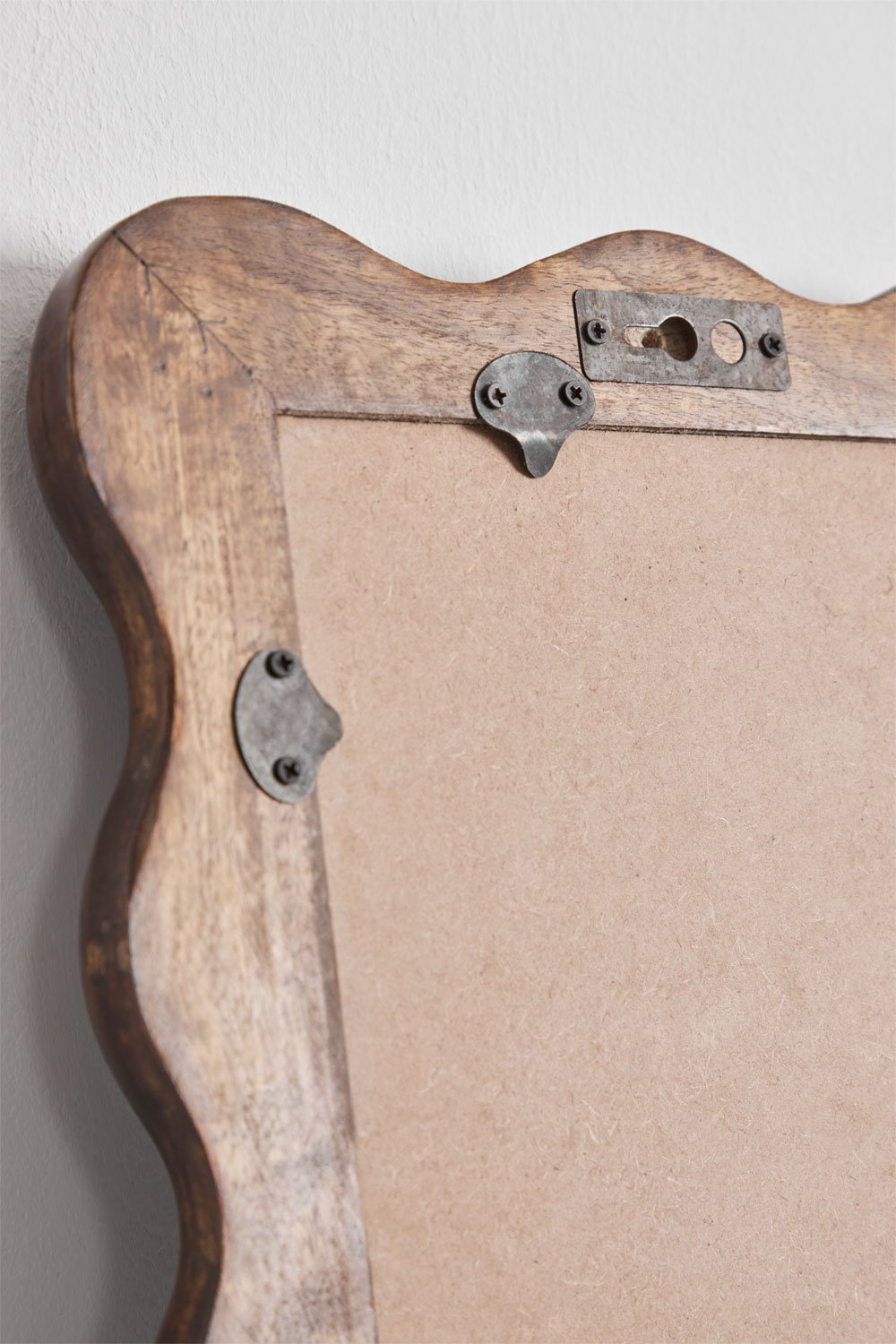 Rectangular wall mirror in Tessaia mango wood, gallery image 7