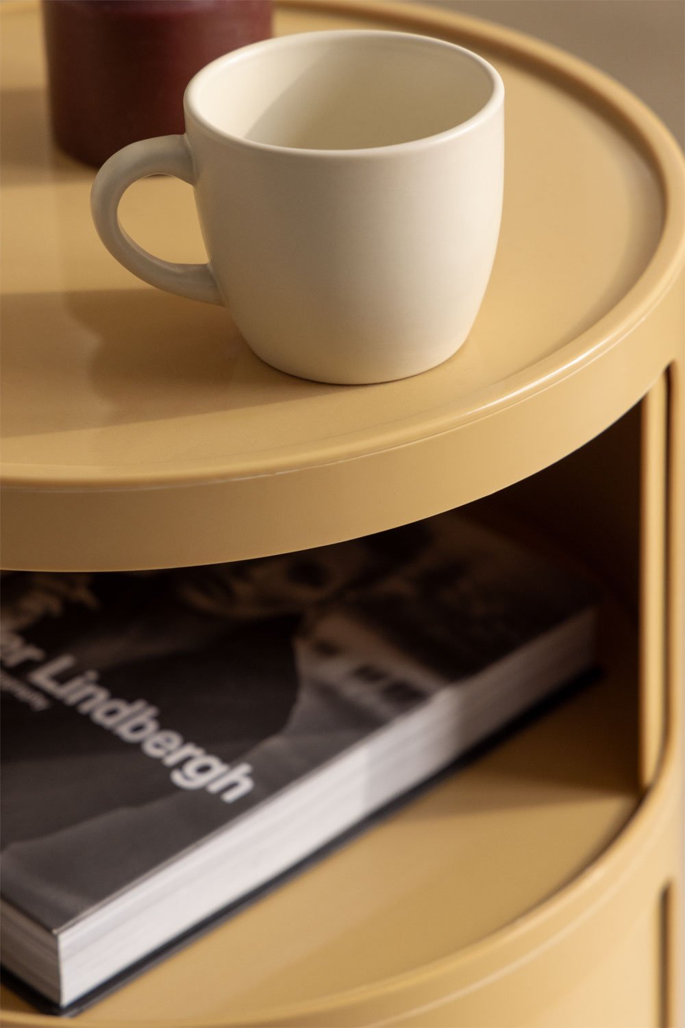 Babel round side table with shelves, gallery image 2