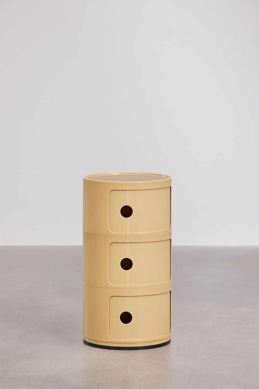 Babel round side table with shelves, gallery image 3