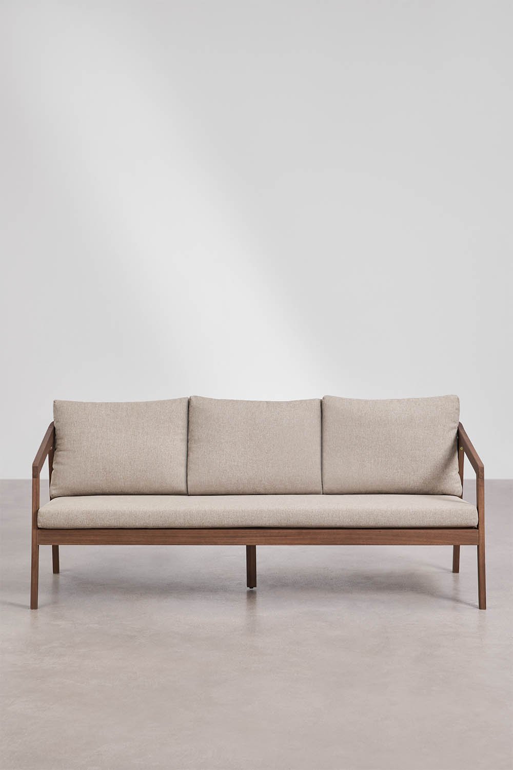 3-seater sofa in acacia wood Kaela, gallery image 4