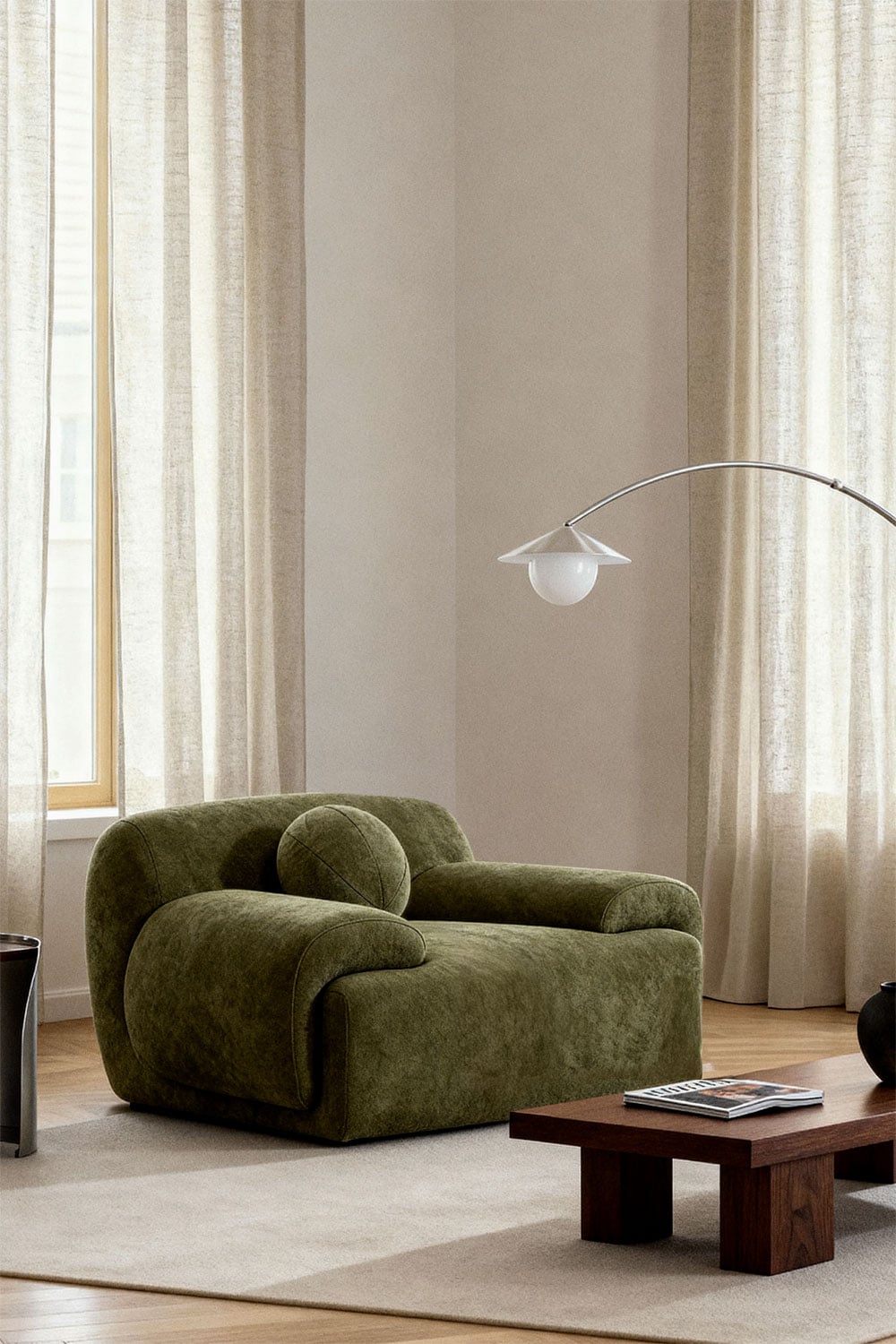 Shirina upholstered armchair, gallery image 1