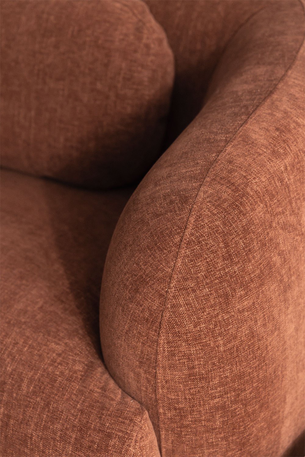 Left modular 2-piece chaise longue sofa in Coquette chenille, gallery image 2