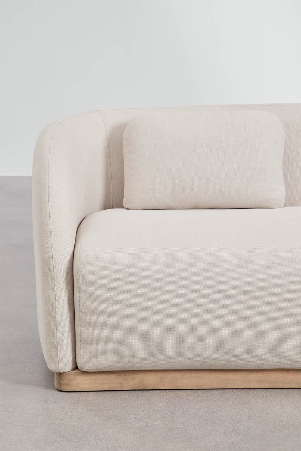 Verona 3-seater garden sofa in acacia wood, gallery image 6