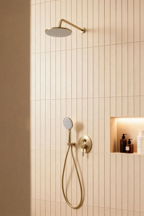 Orveta brass built-in shower column