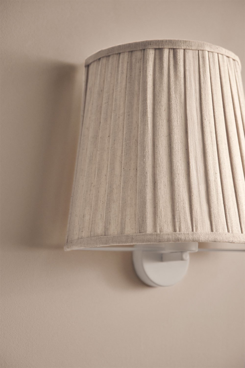 Juliana linen effect fabric wall sconce, gallery image 2