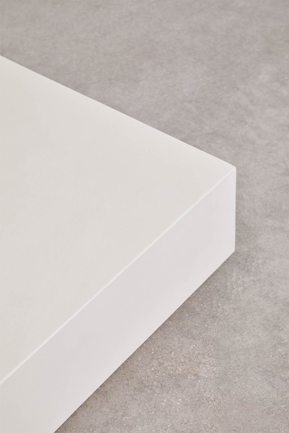 Rectangular coffee table 120x90 cm in cement Manir, gallery image 3