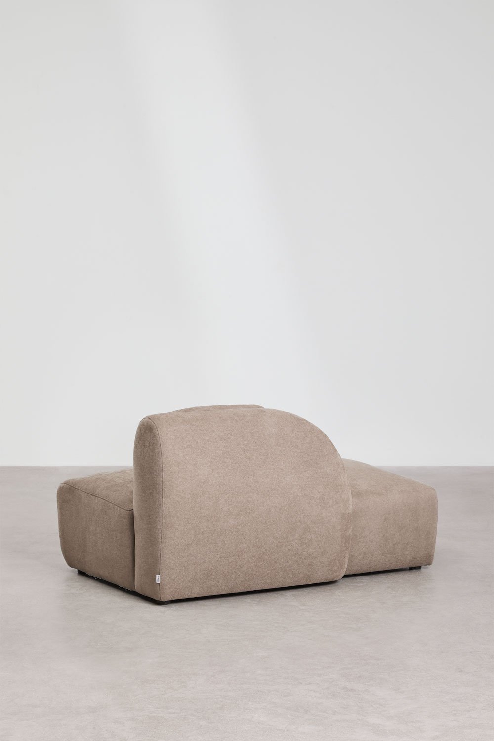 Left chaise module for Coquette modular sofa in chenille, gallery image 4