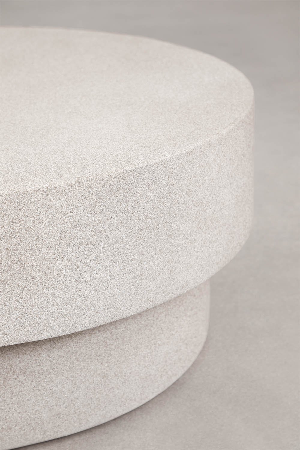 Selara round cement garden coffee table, gallery image 5