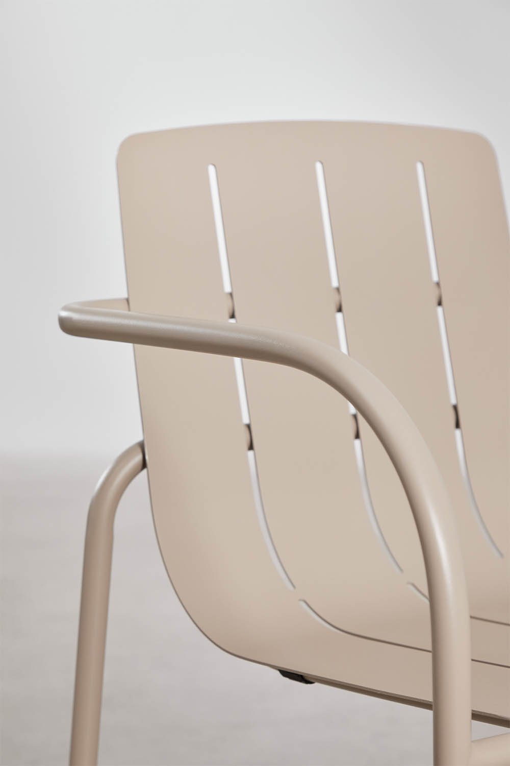 Stackable garden chair with steel armrests Isoria, gallery image 4