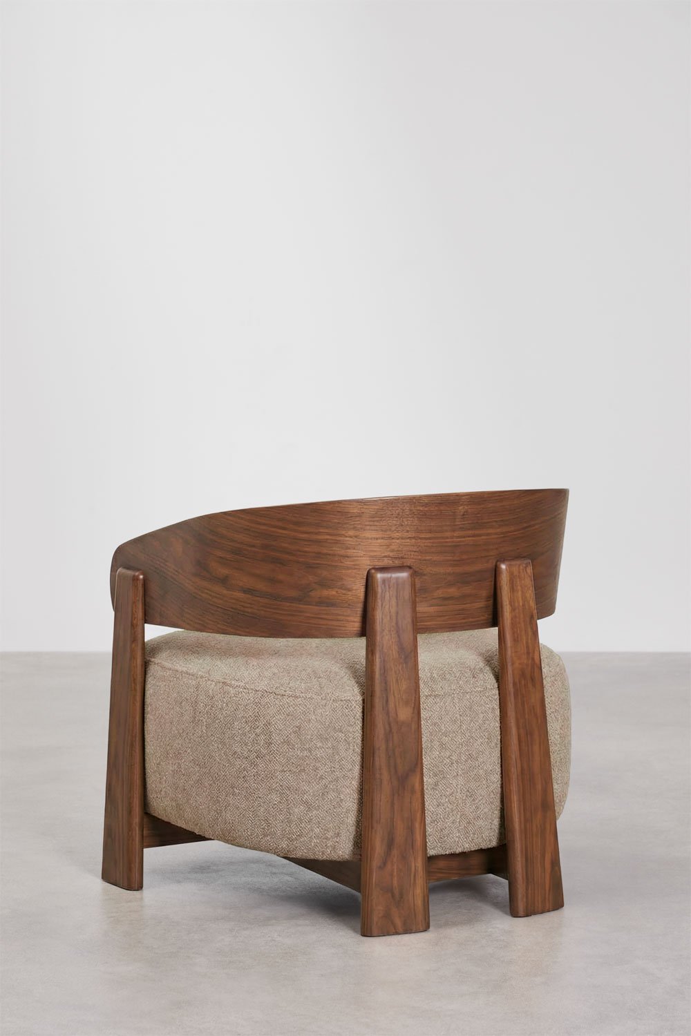 Armchair in upholstered oak wood Olea, gallery image 6