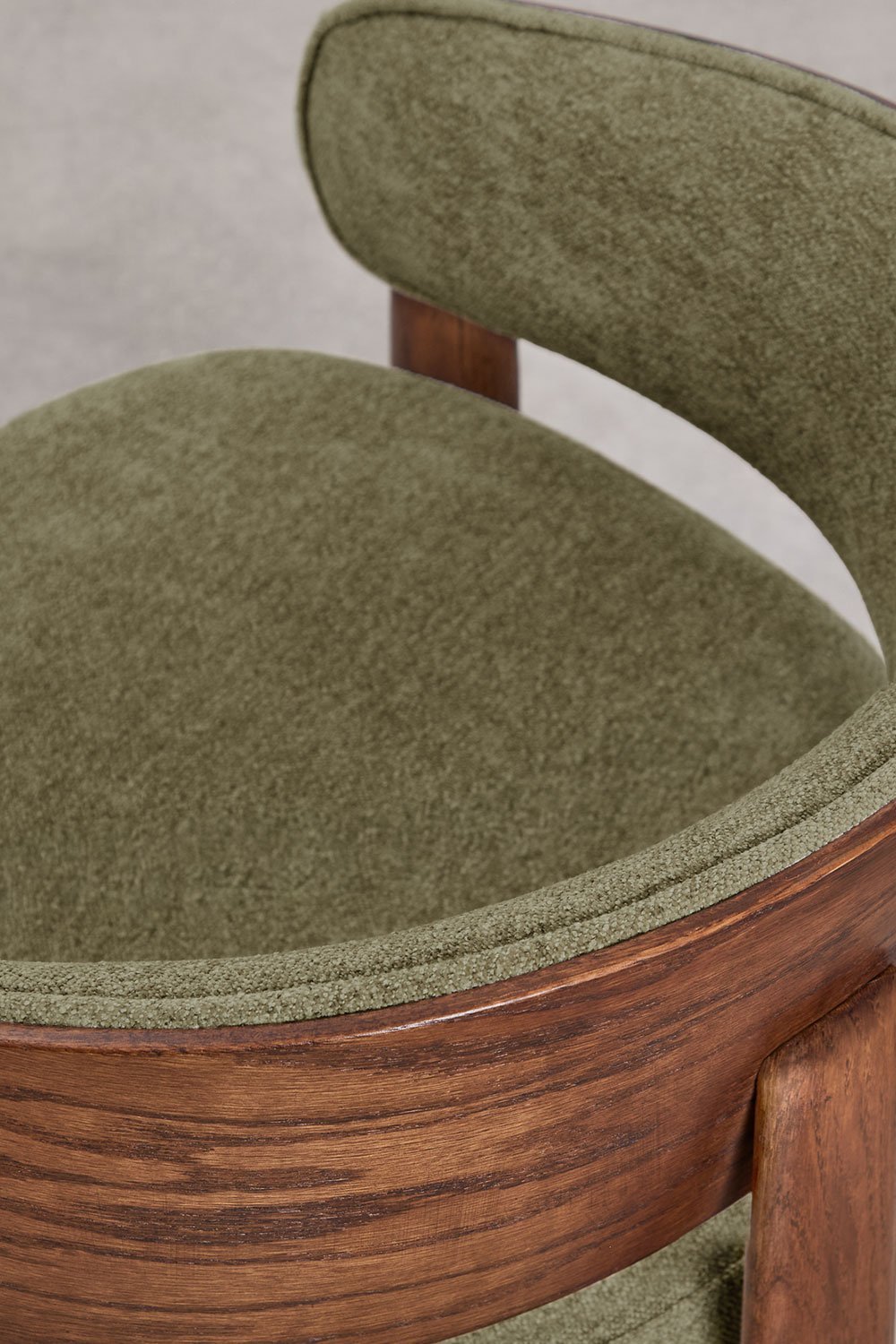 Armchair in upholstered oak wood Olea, gallery image 4