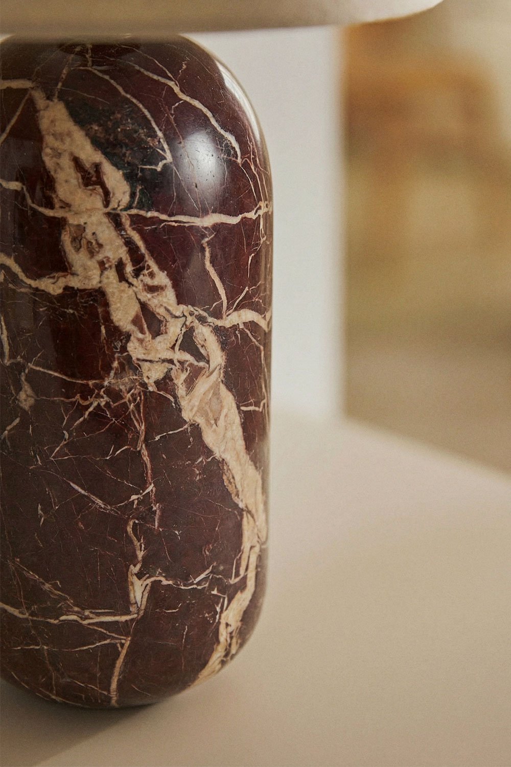 Yalvira natural stone table lamp base, gallery image 1