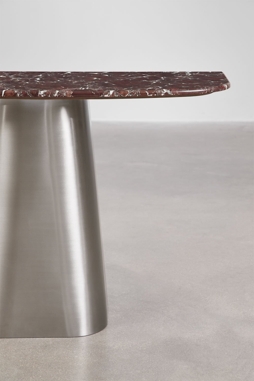 Moreila 120x40 cm natural stone and stainless steel hallway console table, gallery image 5