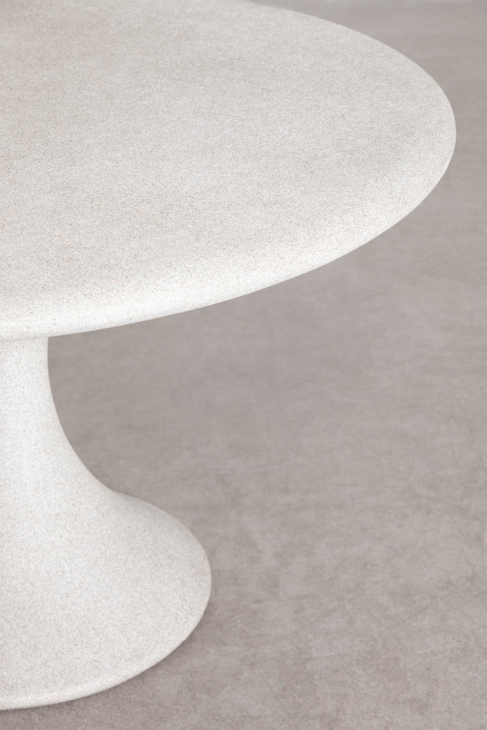 Eloria round dining table Ø120 cm in cement, gallery image 4