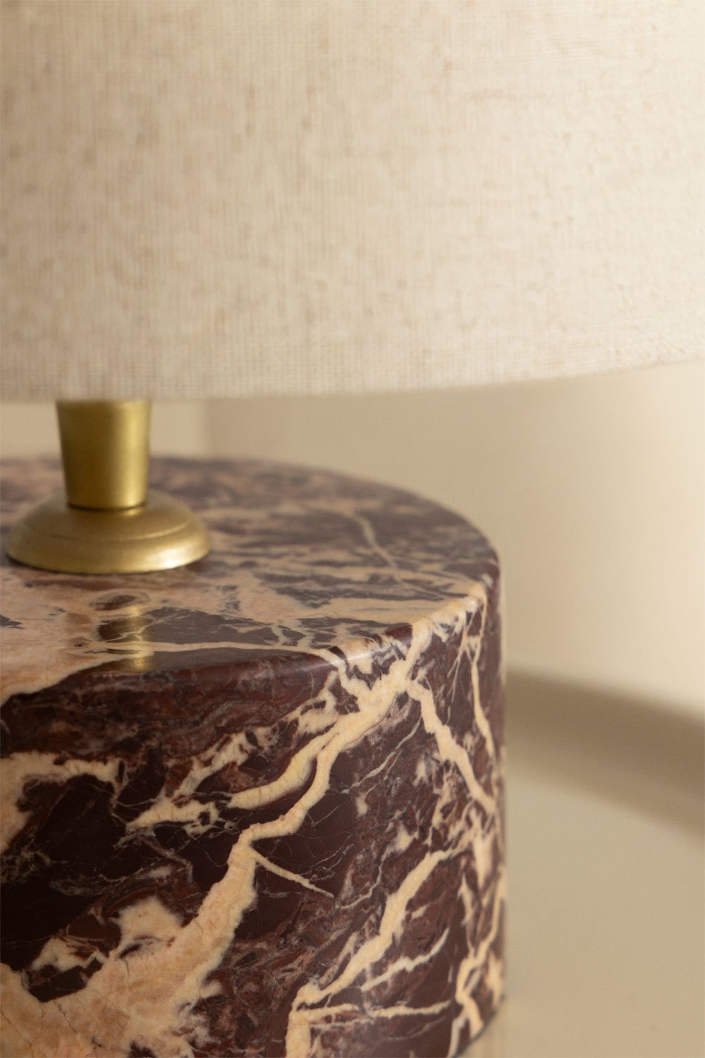Orlena natural stone table lamp base, gallery image 2