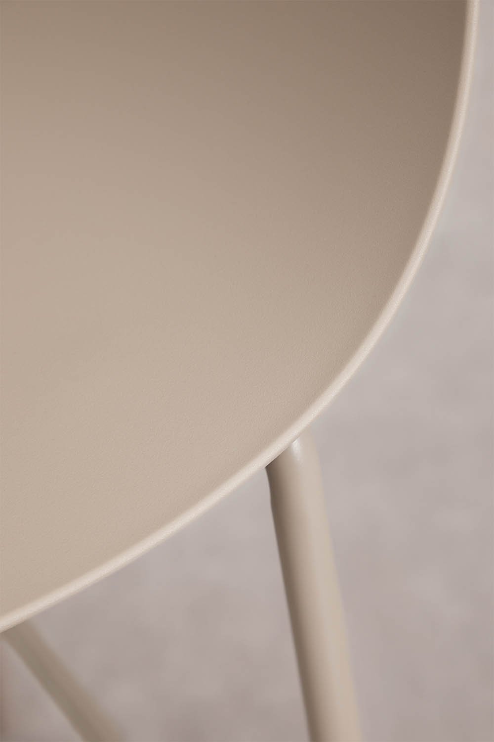 Lynette high garden stool in polypropylene and steel, gallery image 5