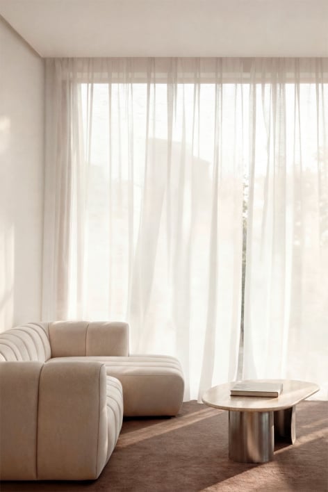 140x260 cm Soyler cotton curtain - White