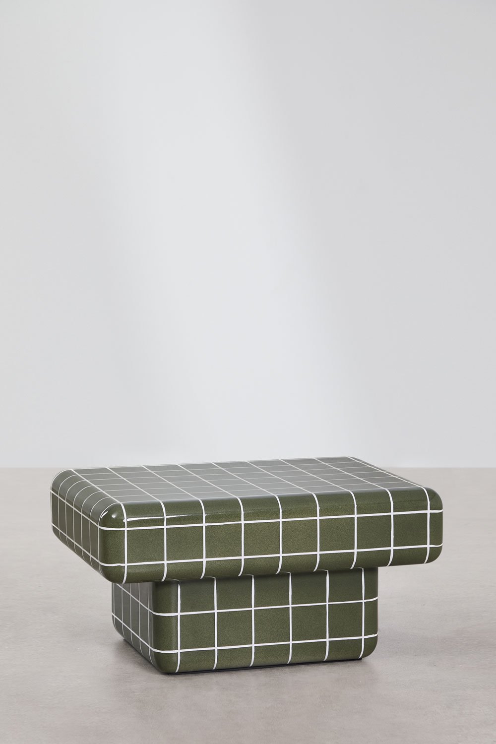 Rectangular garden coffee table with tile-look cement Eleonor, gallery image 3