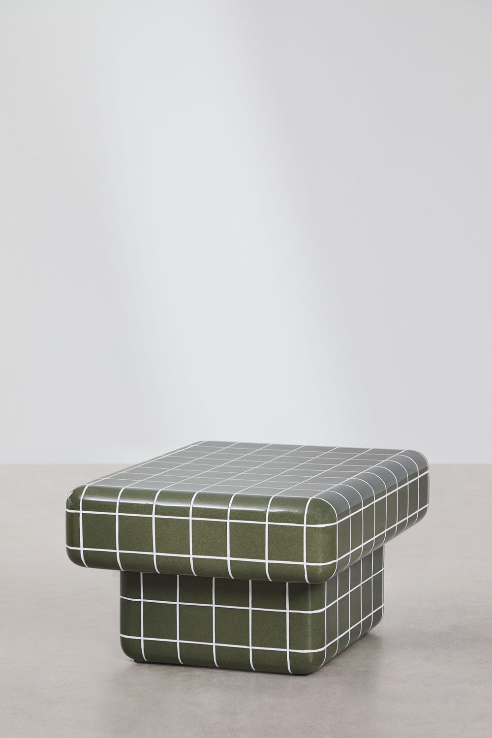 Rectangular garden coffee table with tile-look cement Eleonor, gallery image 4