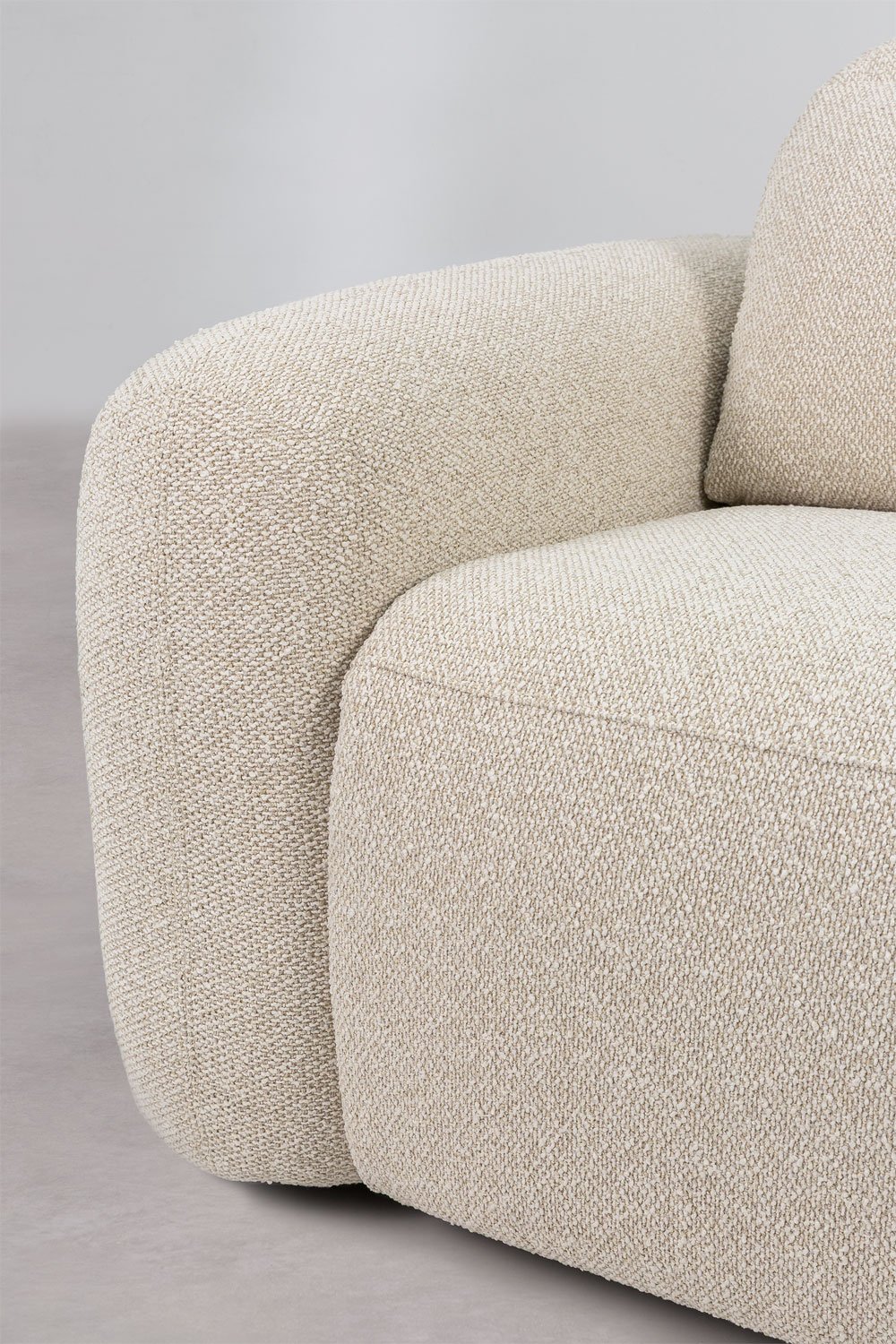 Living room set with 3-seater electric reclining sofa and armchair in Sirex chenille, gallery image 13