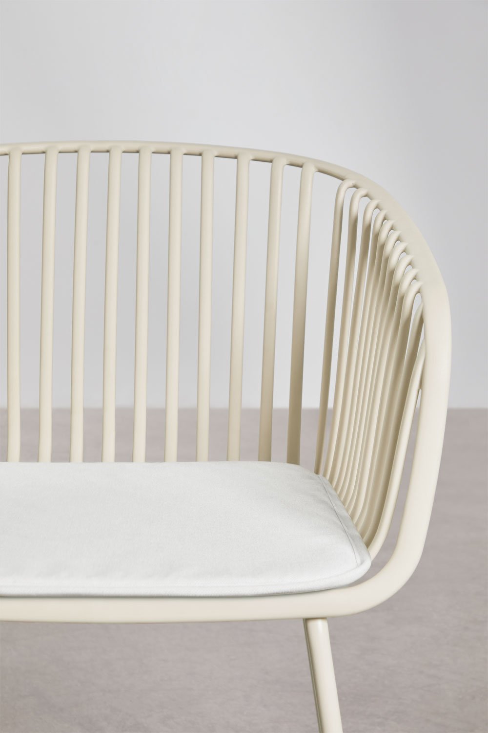 Aradina garden chair with steel armrests and polypropylene, gallery image 4