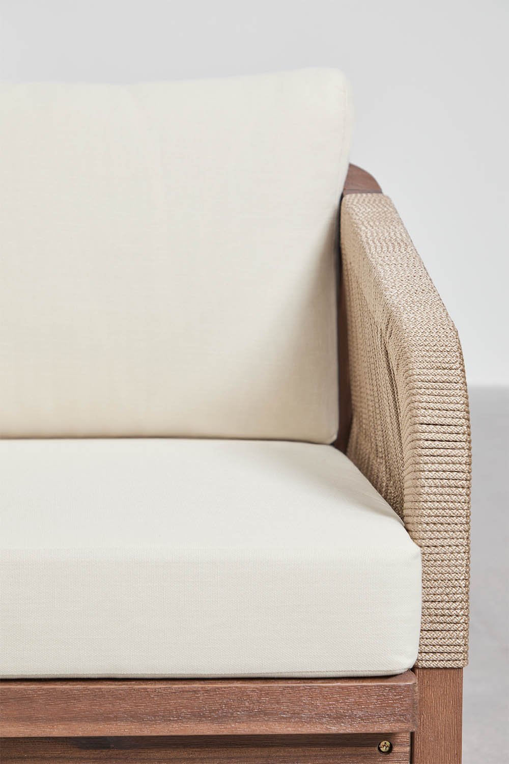 3-seater sofa in acacia wood Dubai, gallery image 2