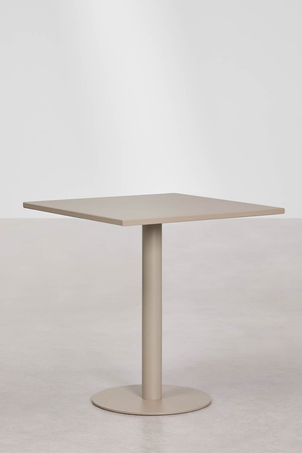 Square 70x70 cm kitchen table in Mizzi iron, gallery image 1