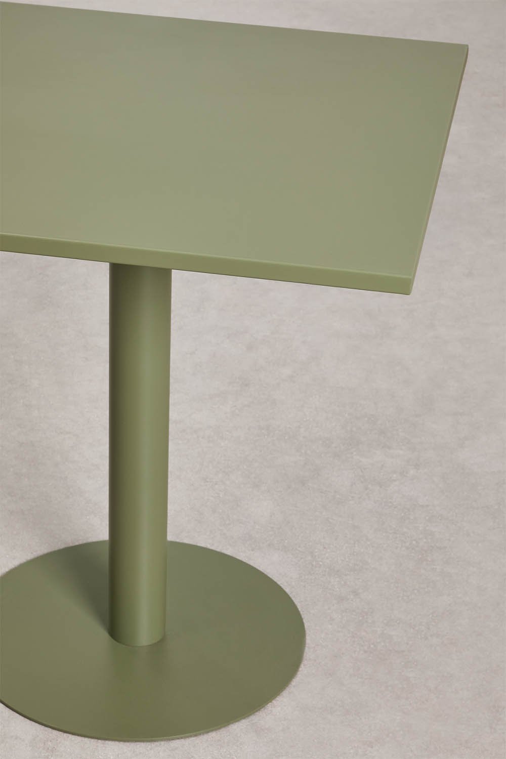 Square 70x70 cm kitchen table in Mizzi iron, gallery image 3