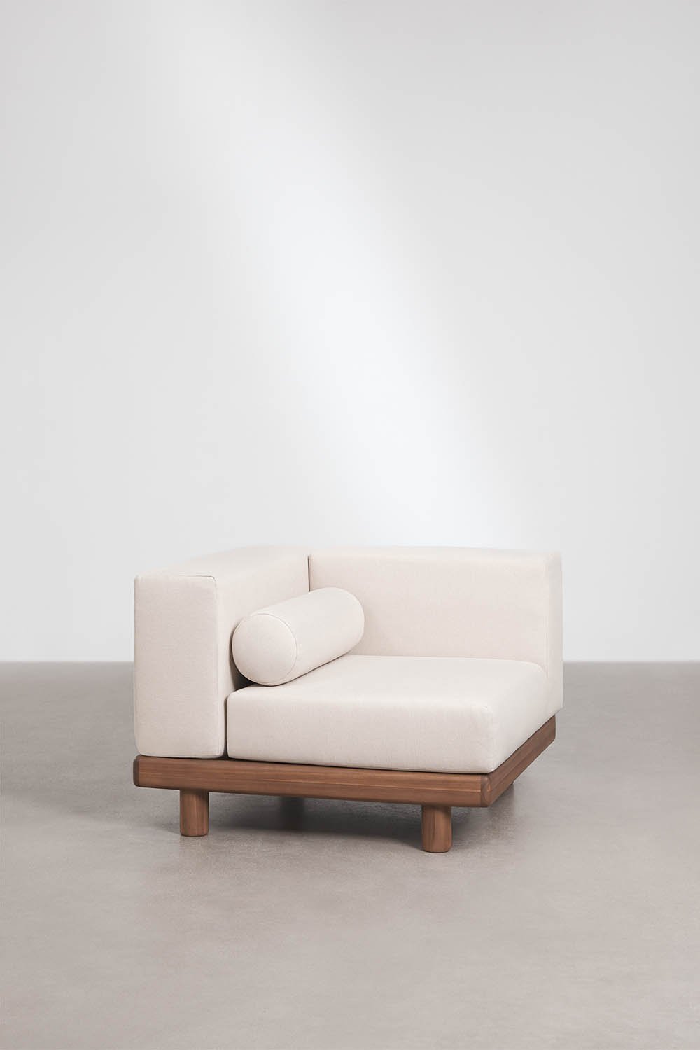 Edrien acacia garden modular sofa corner module, gallery image 4