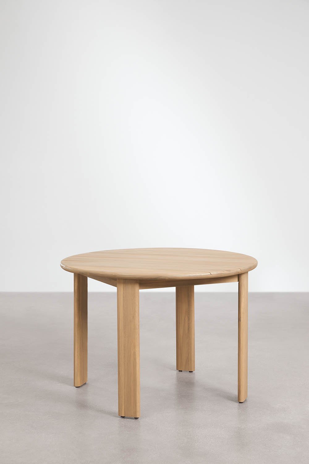 Uleno round dining table Ø110 cm in acacia wood, gallery image 1
