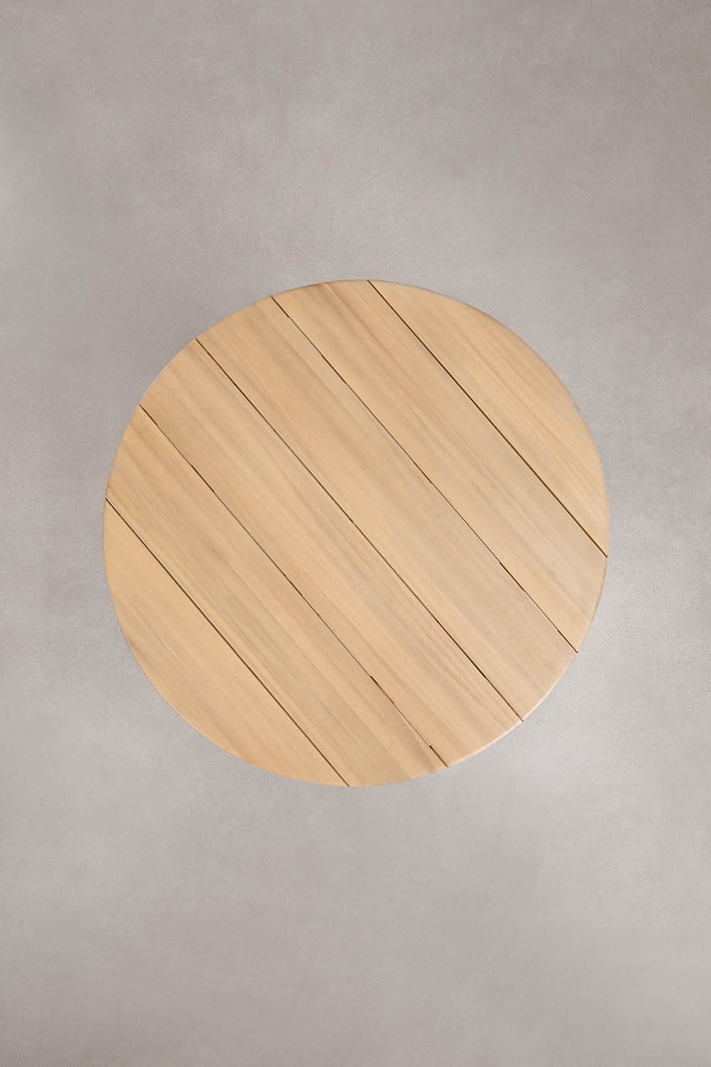 Uleno round dining table Ø110 cm in acacia wood, gallery image 5