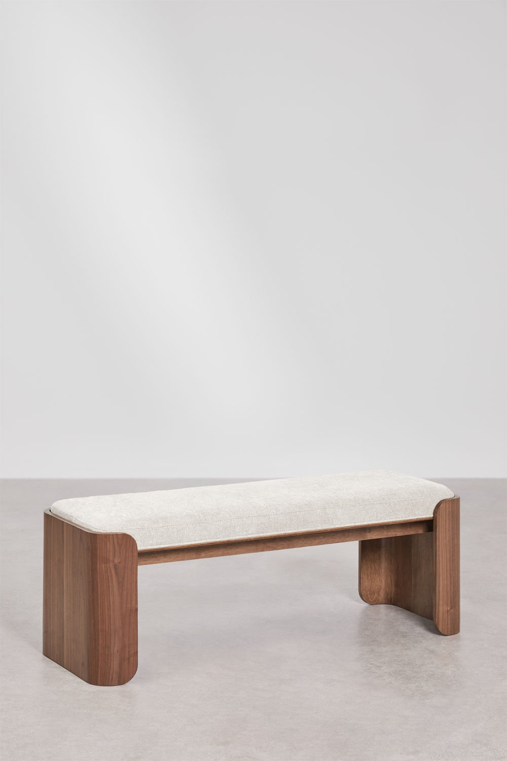 Lofren rubberwood and veneer bench, gallery image 3
