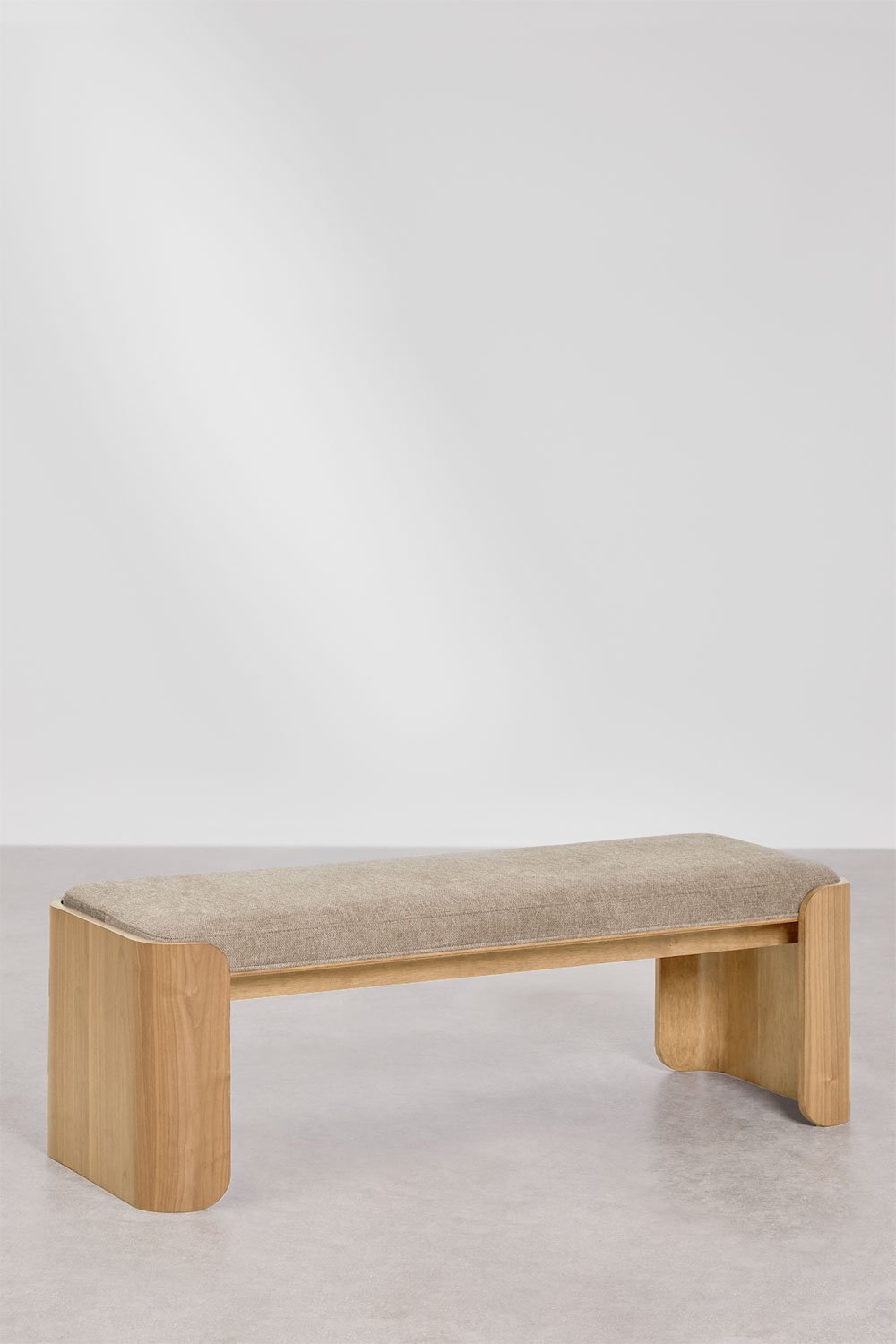 Lofren rubberwood and veneer bench, gallery image 3